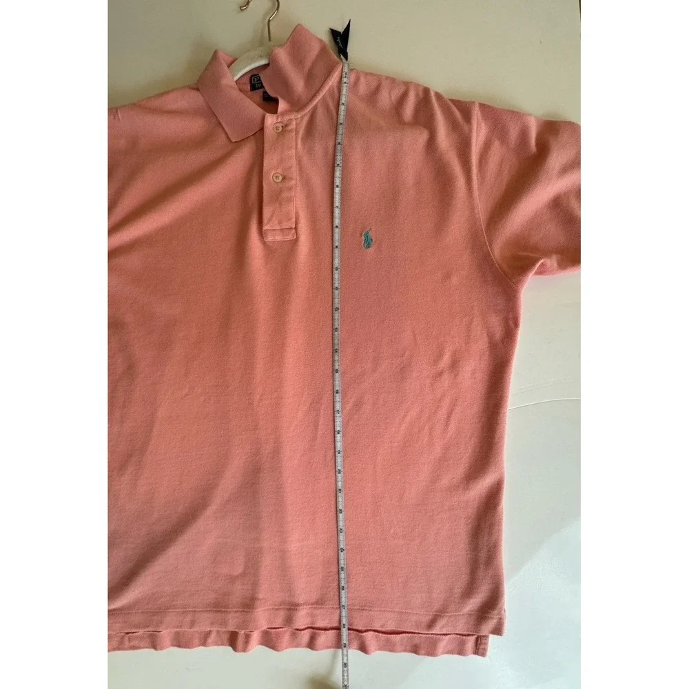 Polo By Ralph Lauren Polo Shirt Men's Coral Polo Turquoise Pony SZ Medium